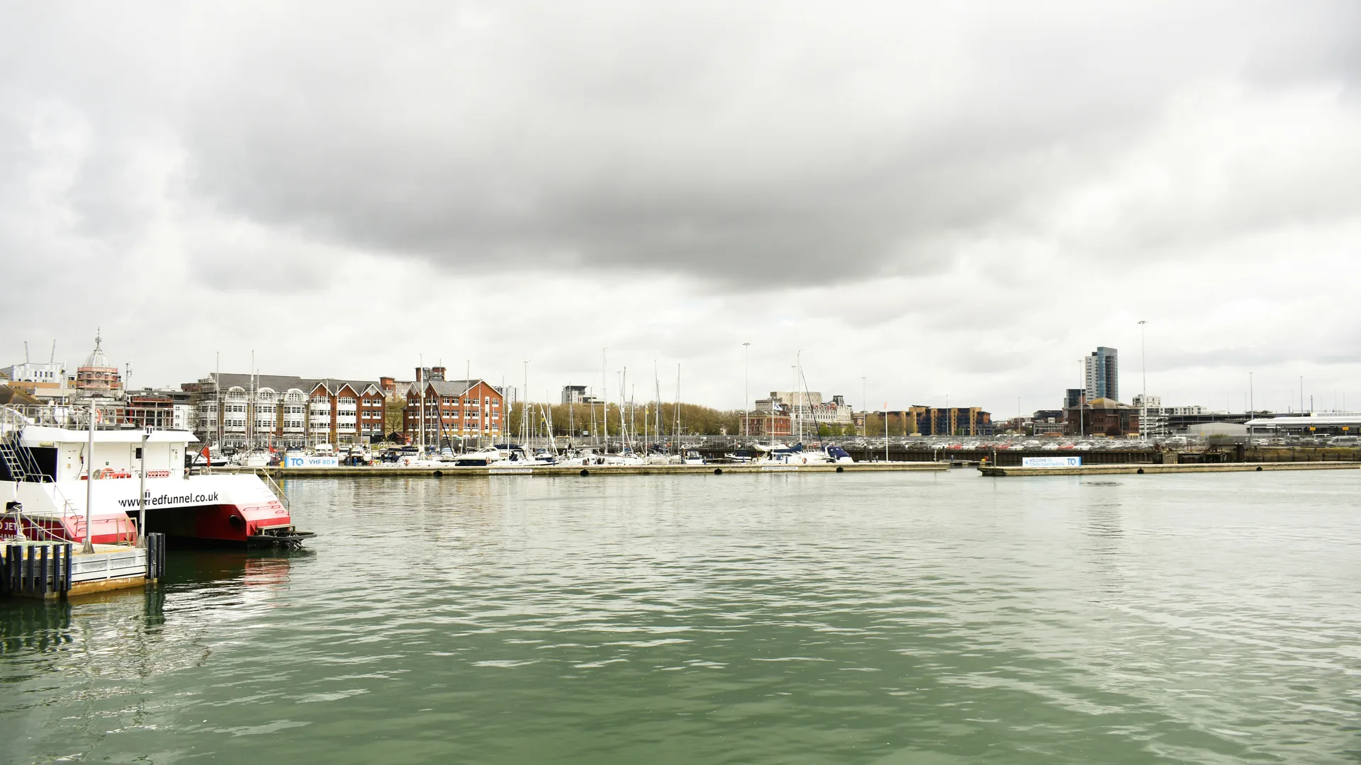 Southampton waterfront and cruise berths